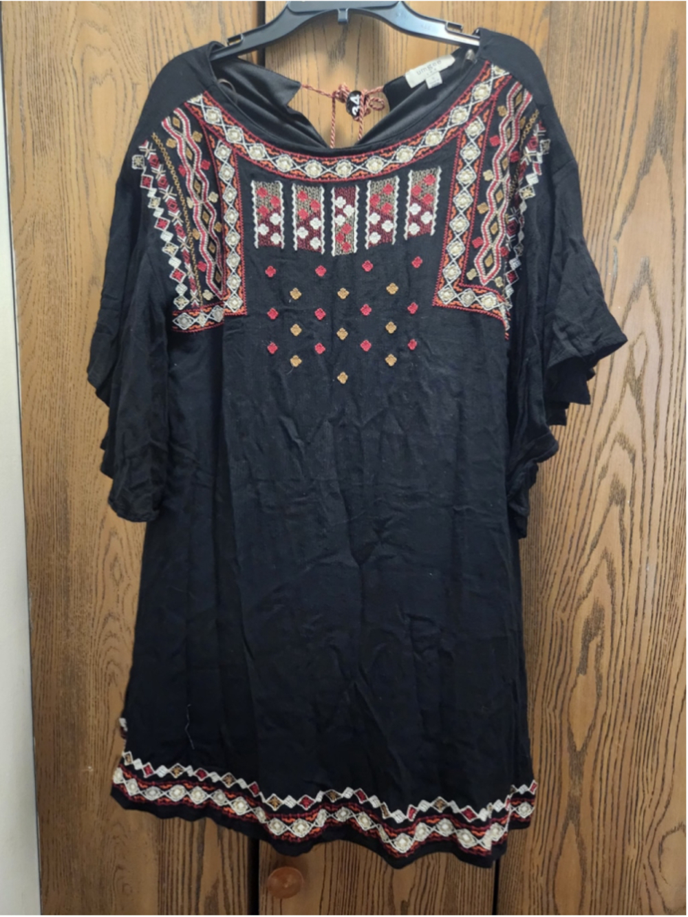 Umgee Embroidered Tunic Top Size S